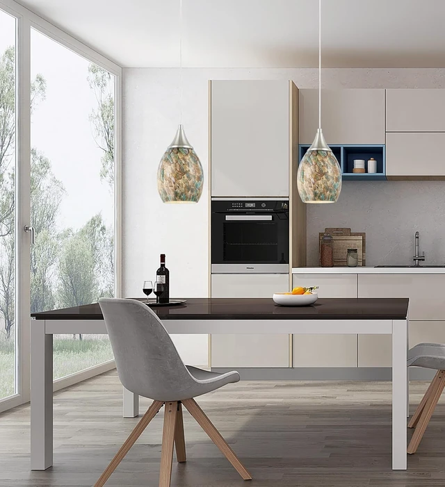 Alt view image 3 of 6 - Glassland® Pendant Lighting Fixtures, Mini Pendant Light in Brushed Nickel