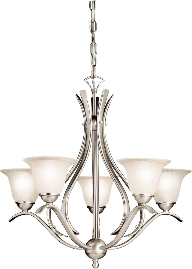 Main image of Kichler Dover 5-Light Chandelier, Brushed Nickel