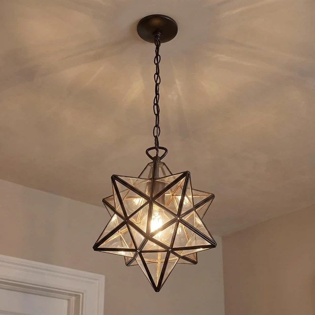 Alt view image 4 of 7 - Elk Home 145-002 Star 12'' Wide 1-Light Mini Pendant with Oil Rubbed Bronze Finish