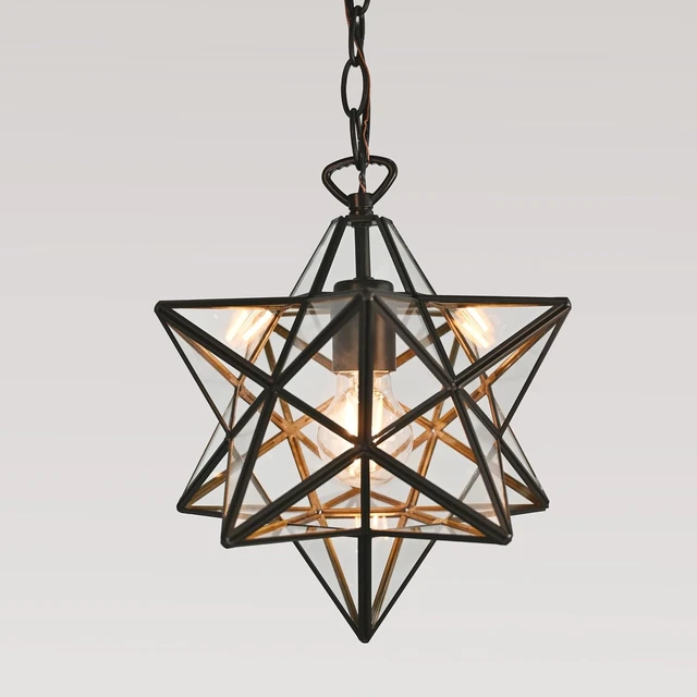 Alt view image 5 of 7 - Elk Home 145-002 Star 12'' Wide 1-Light Mini Pendant with Oil Rubbed Bronze Finish