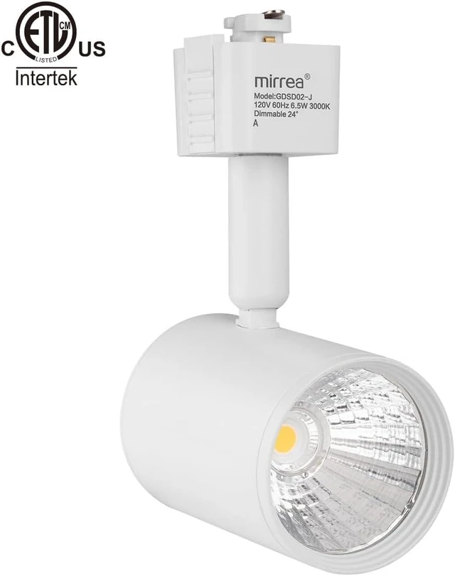 Alt view image 3 of 7 - mirrea 6 Pack J Type LED Track Lighting Heads 6.5W 3000K Warm White