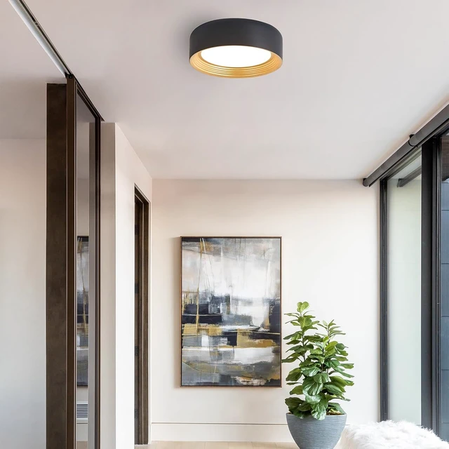 Alt view image 2 of 7 - Dimmable Flush Mount Ceiling Light, 11.81 inch LED 5CCT Fixtures