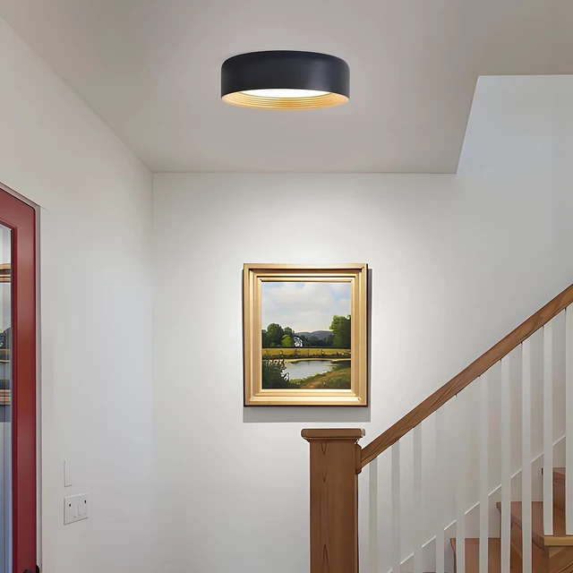 Alt view image 6 of 7 - Dimmable Flush Mount Ceiling Light, 11.81 inch LED 5CCT Fixtures