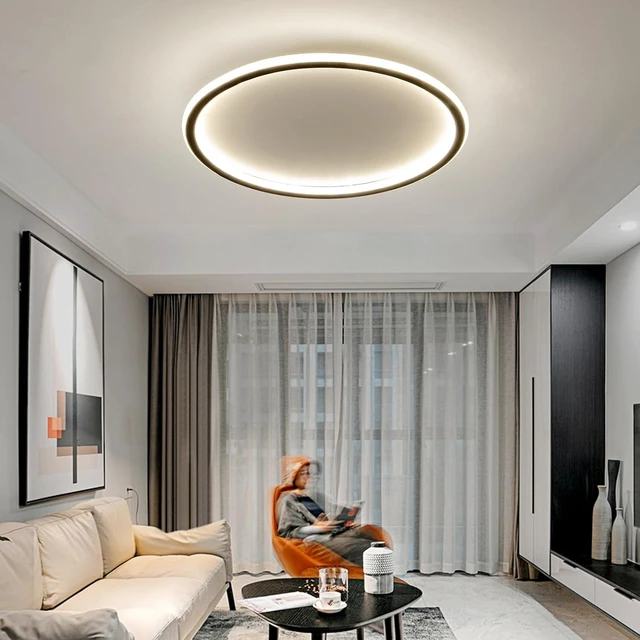 Main image of 23.6 Inch Flush Mount Ceiling Light, 40-60W Round LED Ceiling Light Fixtures, Thin Modern Ceiling Lamp, Close to Ceiling Lights for Bedroom, Kitchen, Living Room, 3 Color Temperature Selectable