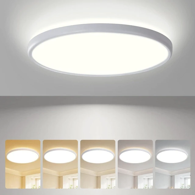 Main image of ocioc 18inch Flush Mount Ceiling Light, 36W 3600LM 5CCT Selectable, Dimmable LED Ceiling Light Fixture for Kitchen Bedroom Living Room, Modern Low Profile Style