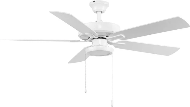 Alt view image 3 of 7 - Progress Lighting AirPro 7.5" LED Ceiling Fan Light Kit, Satin White