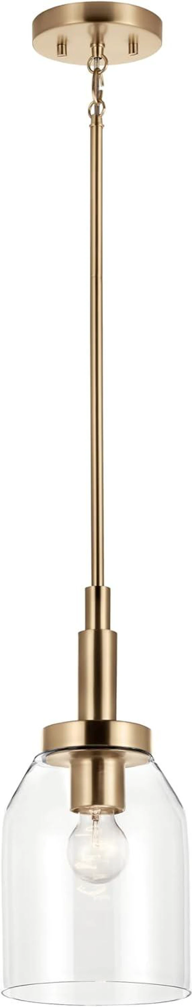 Main image of Kichler Madden Mini Pendant Light, Clear Glass, Champagne Bronze