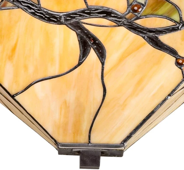 Alt view image 3 of 7 - Budding Branch 14" Wide Tiffany-Style Ceiling Light Fixture