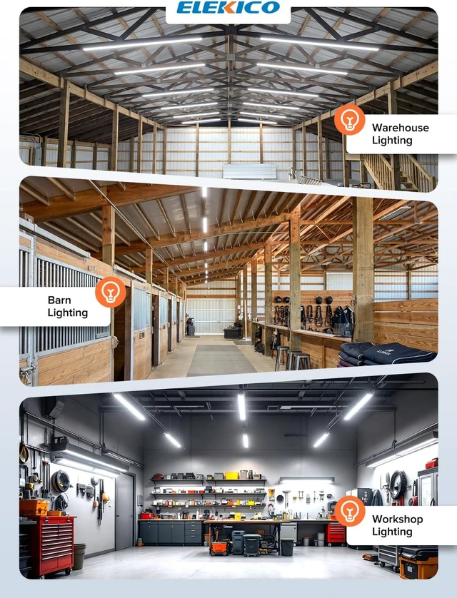 Alt view image 7 of 7 - 1.5FT LED Shop Lights, 35W 3500LM 5000K Ultra-Bright Linkable Shop Light