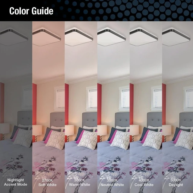 Alt view image 3 of 7 - Juno FMLSQ 15IN SWW5 90CRI WBT NL M4 LED Flush Mount Ceiling Light, Square, 15-Inch
