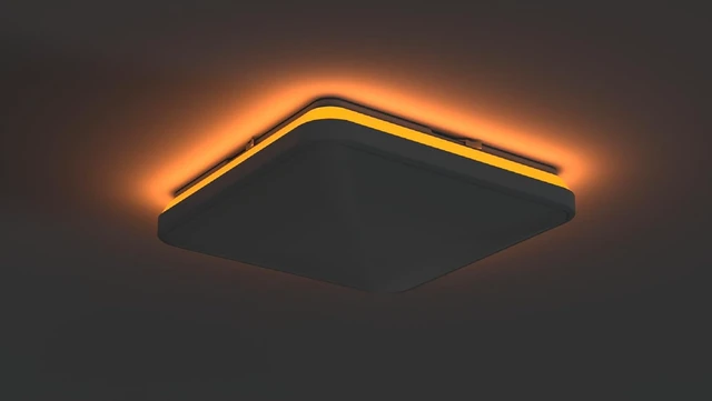 Alt view image 7 of 7 - Juno FMLSQ 15IN SWW5 90CRI WBT NL M4 LED Flush Mount Ceiling Light, Square, 15-Inch