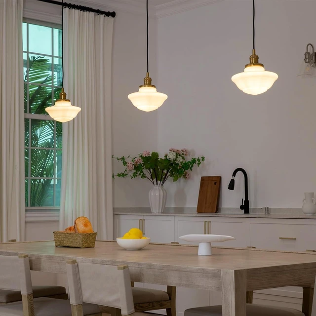 Alt view image 2 of 7 - Pathson Modern Pendant Light with Milk White Glass
