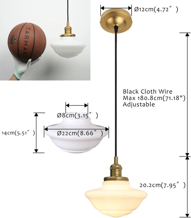 Alt view image 5 of 7 - Pathson Modern Pendant Light with Milk White Glass