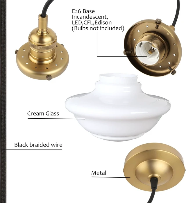 Alt view image 6 of 7 - Pathson Modern Pendant Light with Milk White Glass