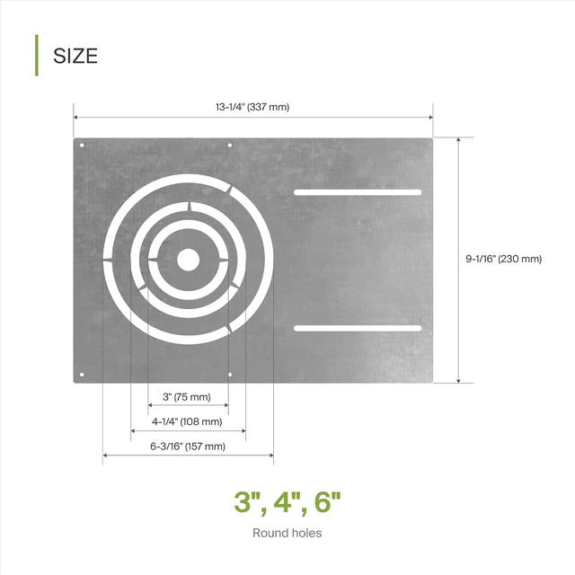 Alt view image 2 of 7 - ASD 24 Pack New Construction Mounting Plate, 3/4/6 Inch Wafer Light Bracket
