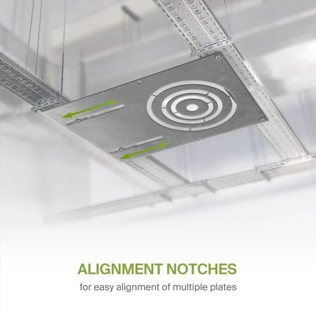 Alt view image 4 of 7 - ASD 24 Pack New Construction Mounting Plate, 3/4/6 Inch Wafer Light Bracket