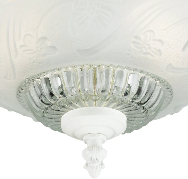 Alt view image 3 of 4 - Westinghouse 2-Light Ceiling Fixture, White - 66162