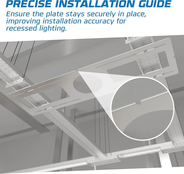 Alt view image 6 of 7 - OHLECTRIC 24 Pack 4 Inch LED Downlight Rough in Mounting Plates