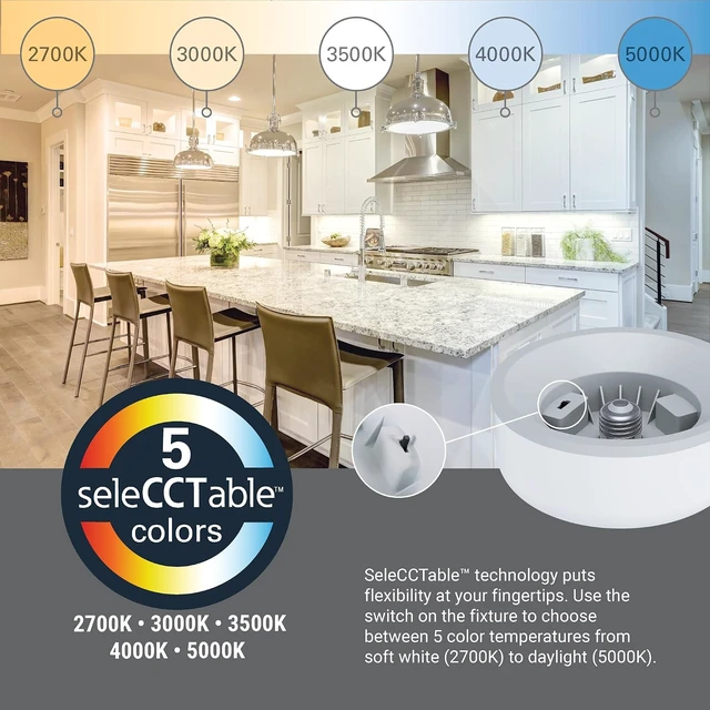 Alt view image 5 of 7 - HALO Spin Light 6 in Flush Mount LED Screw-in Ceiling Light Fixture