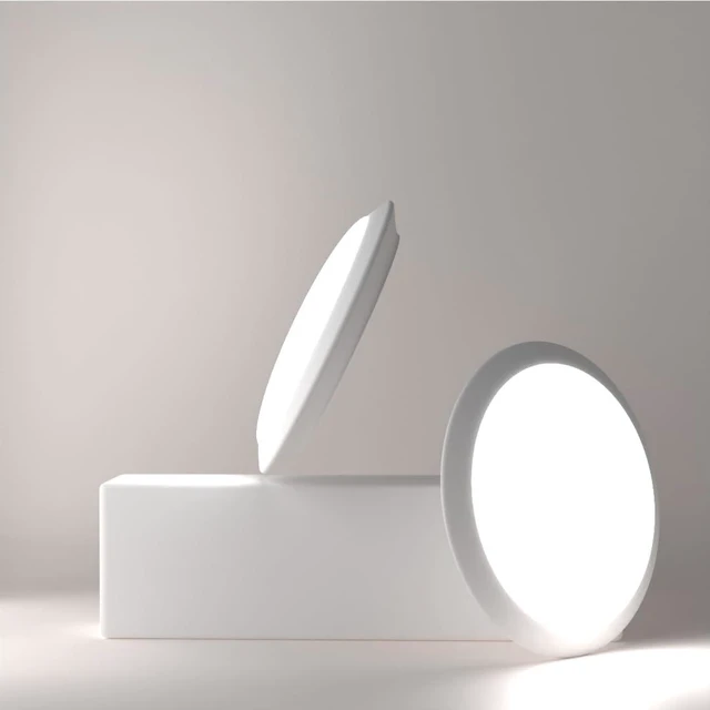 Alt view image 2 of 7 - 7.5 Inch Flush Mount Ceiling Light Fixture (6 Pack) - 16.5W, 1500Lm, 120V, 6000K Modern Kitchen Recessed Ceiling Lamp | Wet Location Dimmable LED Light | ETL, 4/6" J-Box