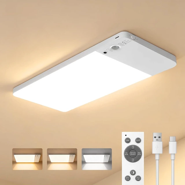 Main image of NARUNDREN 12000mAh Rechargeable LED Motion Sensor Ceiling Light for Closet