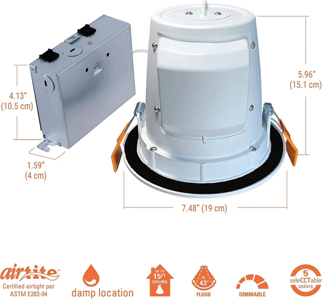 Alt view image 2 of 7 - HALO RLS 6 inch Slope Canless LED Recessed Lighting 5CCT 1600lm