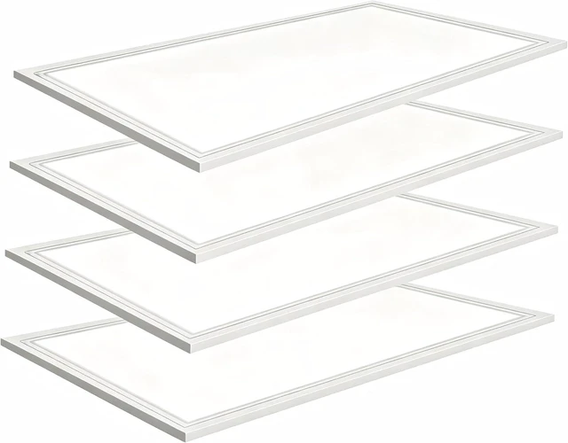Main image of 2x4 LED Flat Panel Light 4 Pack,7800LM Drop Ceiling Light Office Light Fixture 0-10V Dimmable 5000K Recessed Drop Ceiling Troffer Light for Shop Commercial Classroom Gym ETL Listed