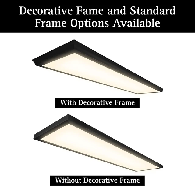Alt view image 5 of 7 - Ultralux Deco 1x4 Surface Mount LED Panel Dimmable 5CCT Matte Black 1Pk