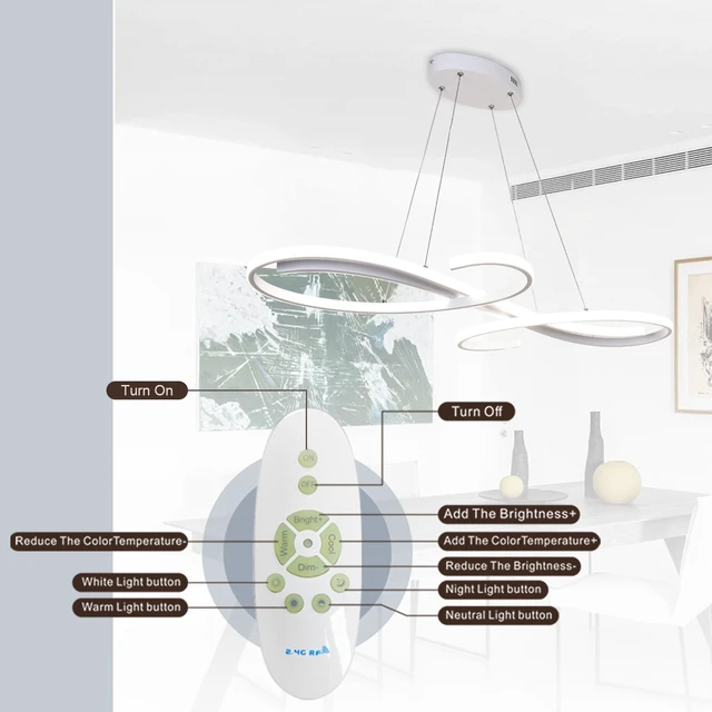 Alt view image 5 of 7 - Modern LED Pendant Lights for Kitchen Island, Dimmable 39.75" Linear LED Chandelier Light Fixture, Upgraded Dining Room Ceiling Hanging Light Fixtures Height Adjustable