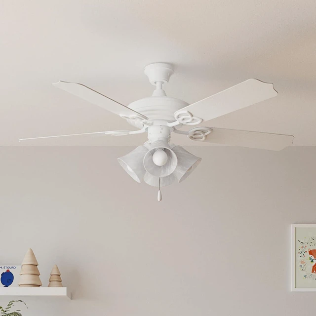 Alt view image 2 of 7 - Progress Lighting AirPro 15" 4-Light Ceiling Fan Light Kit, White