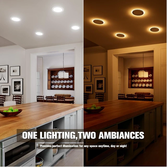Alt view image 4 of 7 - VOLISUN 6 Pack 6 Inch 5CCT Recessed Light with Night Light, 1080LM