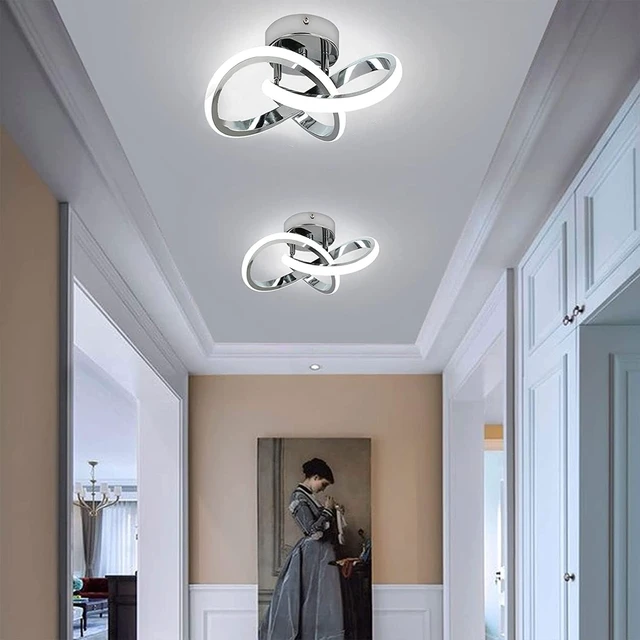 Alt view image 5 of 7 - Motion Sensor LED Ceiling Light Indoor, 9.5 inch Closet Lights Motion Sensored with 22W 2000LM, Cool White 6000K modern LED Ceiling Light for Closet Stair Pantry Bathroom Hallway Shed Garage (Silver)