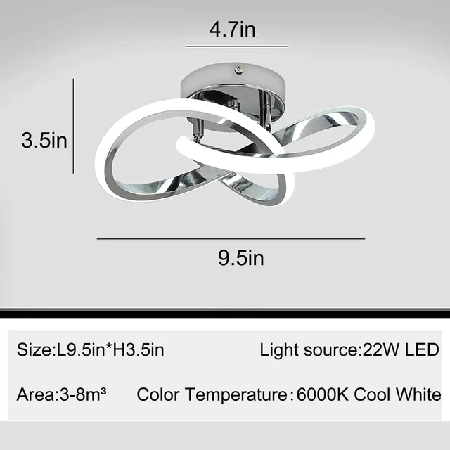 Alt view image 6 of 7 - Motion Sensor LED Ceiling Light Indoor, 9.5 inch Closet Lights Motion Sensored with 22W 2000LM, Cool White 6000K modern LED Ceiling Light for Closet Stair Pantry Bathroom Hallway Shed Garage (Silver)