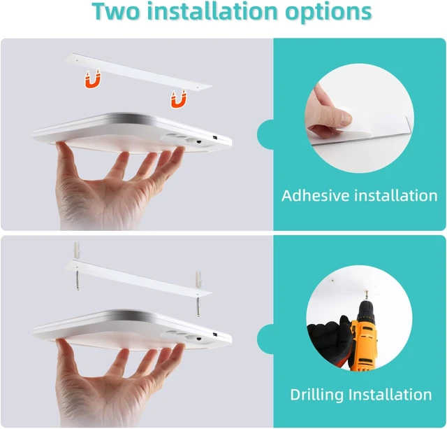Alt view image 6 of 7 - DAMI Rechargeable Ceiling Light with Remote 2 Pack, 4000mAh Battery, Motion Sensor Indoor Shower Light, Dimmable & 3 CCT (3000K/4500K/6500K), Timer for Closet, Hallway, Bathroom, Patio
