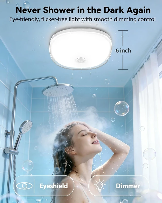 Alt view image 5 of 7 - Wireless Shower Light Waterproof, Spa Mood Lighting Shower Decor Multicolor