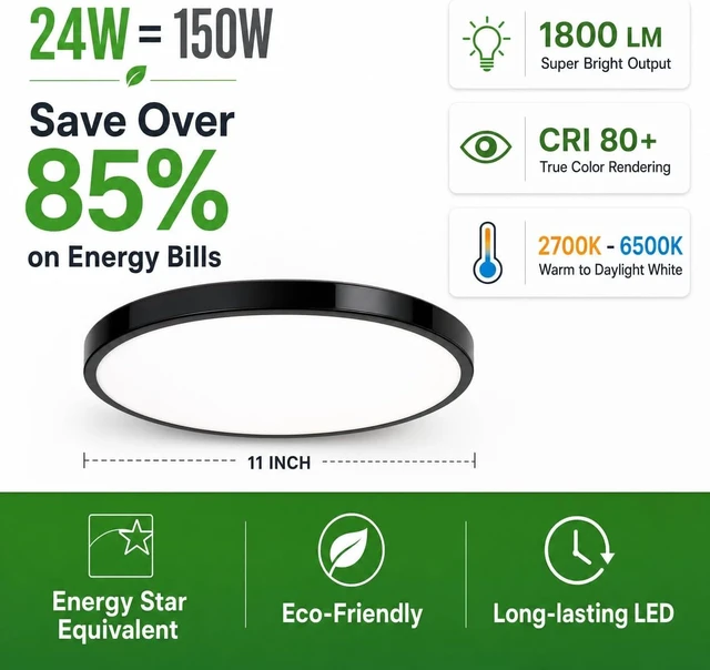 Alt view image 5 of 7 - LED Bluetooth Ceiling Lamp with Speaker Flush Mount Ceiling Light