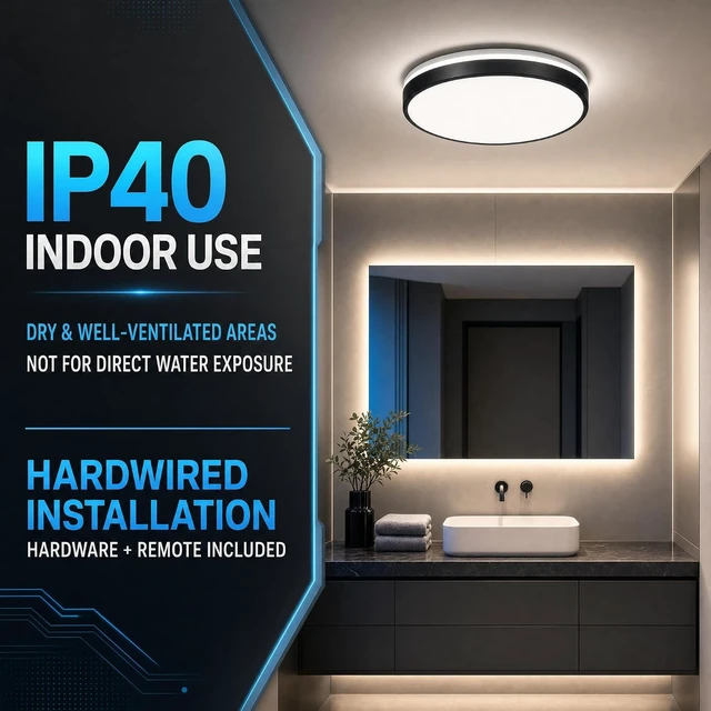 Alt view image 7 of 7 - LED Bluetooth Ceiling Lamp with Speaker Flush Mount Ceiling Light