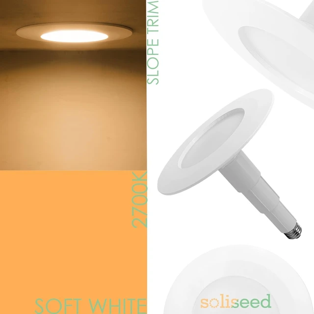 Alt view image 3 of 7 - Soliseed 5/6 Inch LED Can Lights Length Adjustable Downlight, 4 Pack