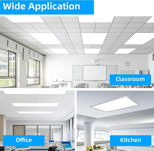 Alt view image 7 of 7 - 4 Pack 2x4 LED Flat Panel Light Drop Ceiling Light Fixture,7800 LM