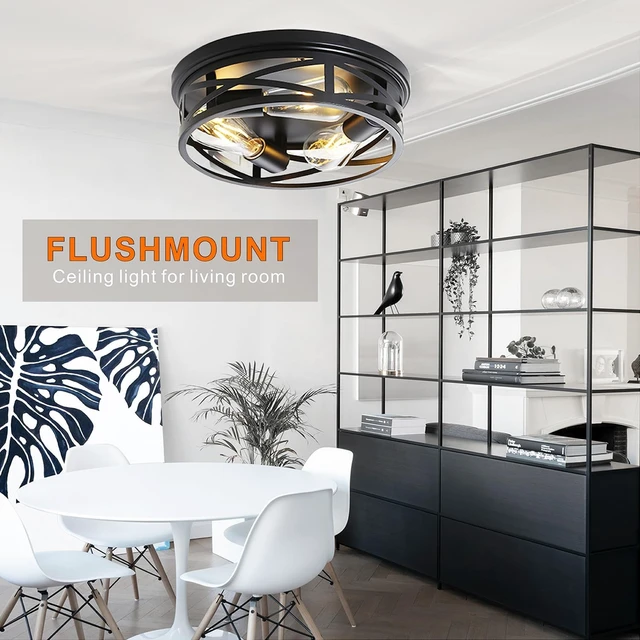 Alt view image 7 of 7 - Flush Mount Ceiling Light 12 Inch for Kitchen Living Room