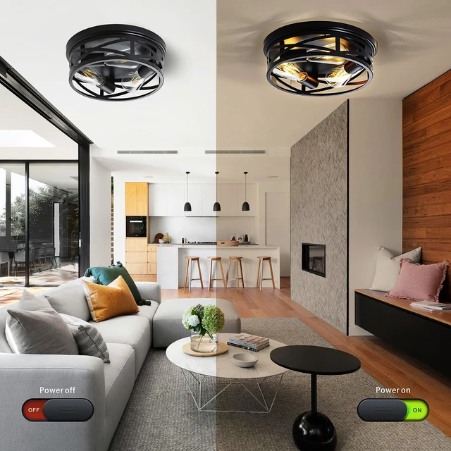 Alt view image 6 of 7 - Flush Mount Ceiling Light 12 Inch for Kitchen Living Room
