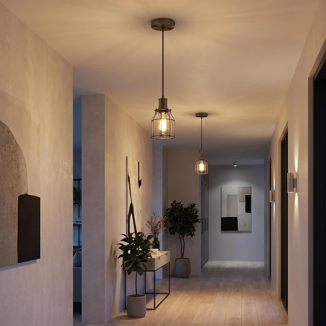 Alt view image 6 of 7 - Bronze Pendant Light kit Fitting Antique Style E26 Lampholder LP1165