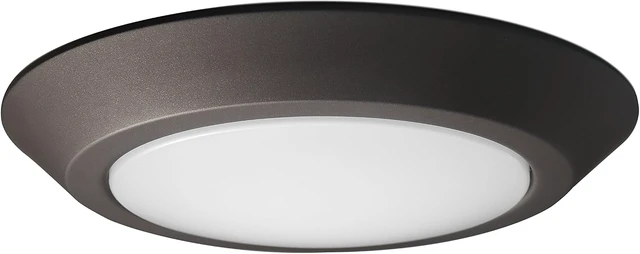 Main image of Nuvo 62/1163, 1-Light Flush Mount Ceiling Light Fixture, Mahogany Bronze