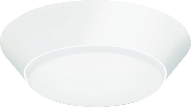 Main image of Lithonia Lighting Versi Lite LED Flush Mount Ceiling Light, 3-In-1 Switchable White Light, Dimmable LED Lights for Bedroom, Bathroom, Hallway, 7" Round, White