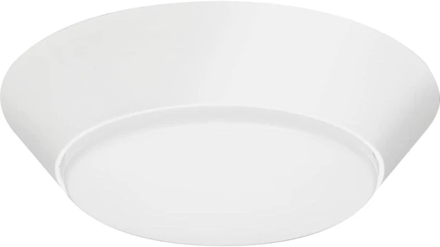 Alt view image 4 of 7 - Lithonia Lighting Versi Lite LED Flush Mount Ceiling Light, 3-In-1 Switchable White Light, Dimmable LED Lights for Bedroom, Bathroom, Hallway, 7" Round, White
