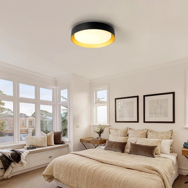 Alt view image 5 of 7 - 12" Flush Mount Ceiling Light, LED Dimmable Ceiling Light