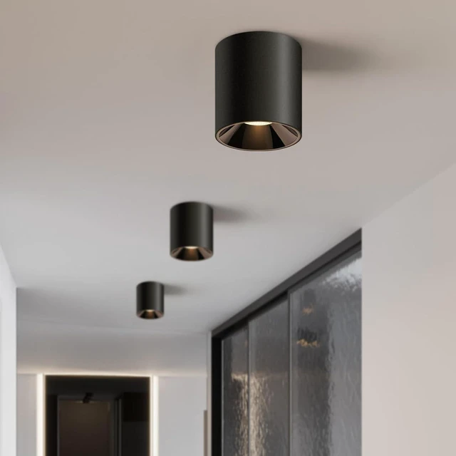 Main image of OKELI Modern LED Ceiling Light Fixture Flush Mount COB 20W 4000K Cylinder Ceiling Lights, Dimmable Hallway Lighting Fixtures Ceiling Lamps for Living Room Bedroom Kitchen
