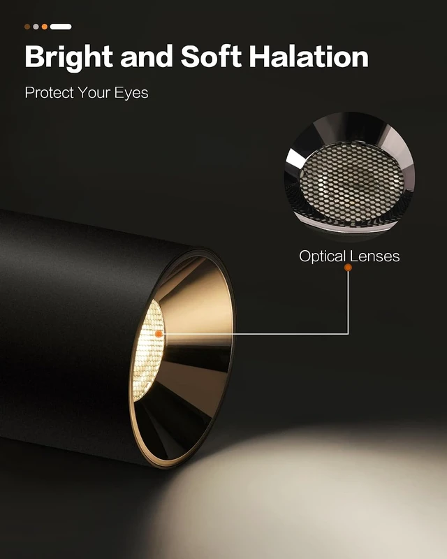 Alt view image 5 of 7 - OKELI Modern LED Ceiling Light Fixture Flush Mount COB 20W 4000K Cylinder Ceiling Lights, Dimmable Hallway Lighting Fixtures Ceiling Lamps for Living Room Bedroom Kitchen