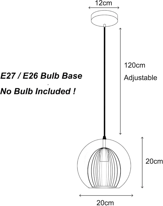 Alt view image 3 of 7 - Stunning Double-Layer Glass Ball Pendant Light in Brass Finish, Retro E27 Loft Bar Globe Ceiling Hanging Lamp Indoor Lighting for Bedroom Dining Room (Amber, 7.9"