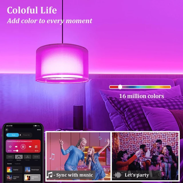 Alt view image 5 of 7 - Hanging Lamp Plug in Pendant Light 2 Pack with Remote Control, 15Ft Hanging Lights with Plug in Cord White Double Shade Ceiling Pendant Light for Living Room, Bedroom, Kitchen